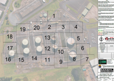 WOSL Wiri Tank Farm, competed utility plan for the total site